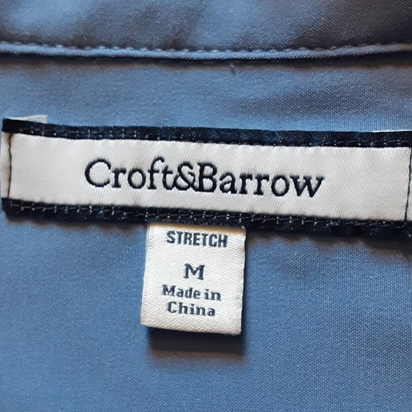 CROFT & BARROW/WOVEN STRETCH BLOUSE/MEDIUM - Picture 6 of 8
